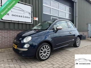 Fiat 500 1.2 Lounge Cabrio|Airco|Bleu&me|Leder|PDC|APK nieuw|