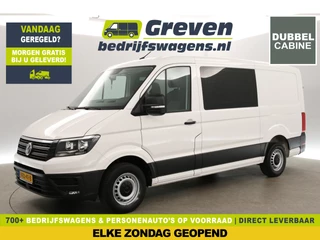 Volkswagen Crafter 35 2.0 TDI L3H2 7p | Dubbele Cabine | 140PK Airco Camera Carplay Cruise Parkeersensoren