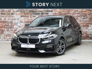 BMW 1 Serie 118i High Executive Sport Line Automaat / Navigatiesysteem Professional / Trekhaak / 17 Inch / Apple Carplay / Stoelverwarming / Parkeersensoren / Climate Control / DAB / Cruise Control / LED