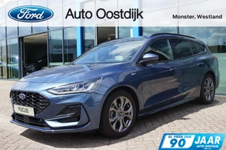 Ford Focus Wagon 1.0 EcoBoost Hybrid ST Line 125PK Automaat Winterpack SYNC4 Cruise Navi Camera Climate Parkeersensoren Privacy Glass *1500KG Trekgewicht*