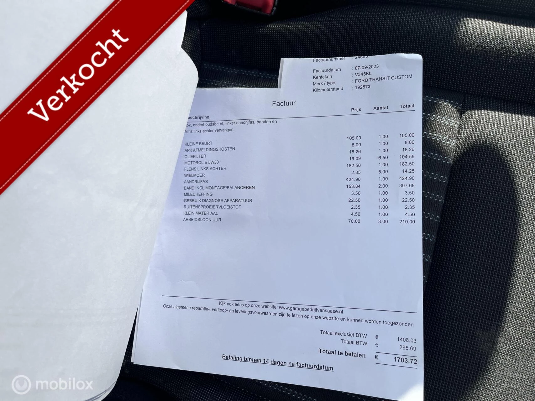 Hoofdafbeelding Ford Transit Custom