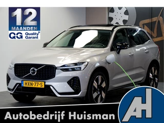 Volvo XC60 2.0 T6 AWD LONG RANGE 293kW/399pk Aut8 Plug-in hybrid Plus Dark PANORAMADAK + HARMAN/KARDON + ADAPT.CRUISE + PILOT ASSIST + CAMERA + STOELVERWARMING V&A + STUURVERWARMING + GOOGLE DASH&SERVICES + LANE ASSIST + PARKSENSOREN + 20" LM-VELGEN!!