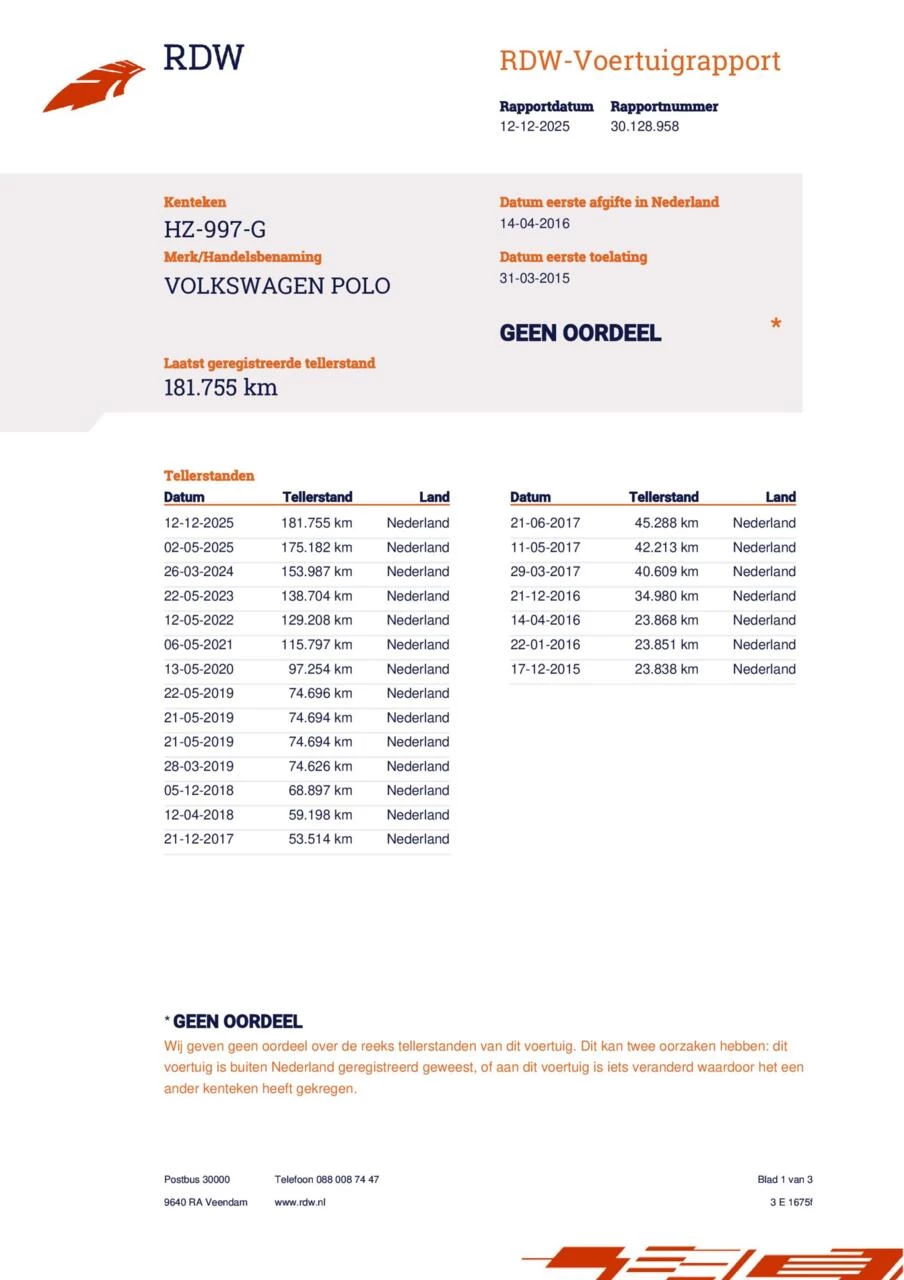 Hoofdafbeelding Volkswagen Polo