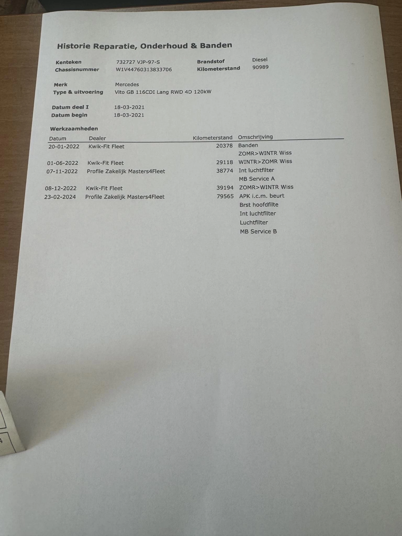 Hoofdafbeelding Mercedes-Benz Vito