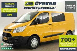 Hoofdafbeelding Ford Transit Custom Ford Transit Custom 270 2.2 TDCI L1H1 Dubbele Cabine | 6 Persoons | Airco Cruise PDC Trekhaak