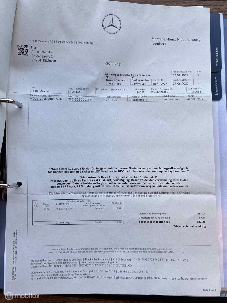 Hoofdafbeelding Mercedes-Benz E-Klasse