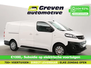 Opel Vivaro-e 75 kWh L3H1 | Snelladen | SOH 92% | Clima | Camera | Cruise | 3 Zits | Carplay | 2xSchuifdeur