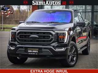 Ford F-150 USA BLACK OPS | 5.0 V8 406PK | 360 CAMERA | UITLAAT KLEP | BEDSLIDE | CREW CAB | LEDER | CREW CAB | DUBBELE CABINE | 5 PERSOONS | DC | GRIJSKENTEKEN |