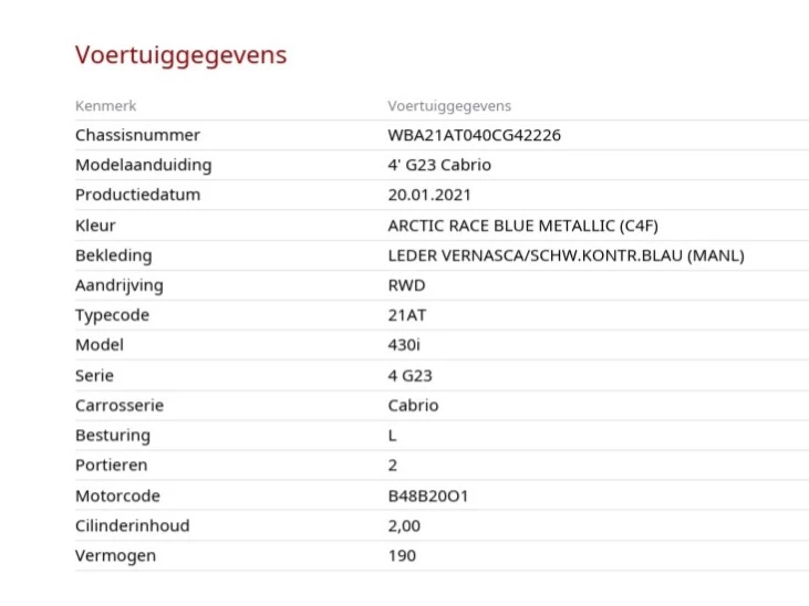 Hoofdafbeelding BMW 4 Serie