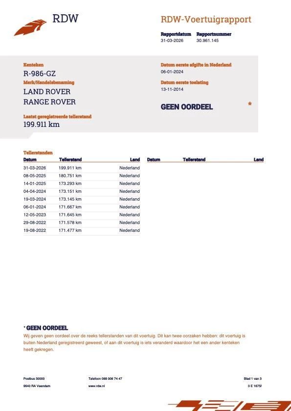 Hoofdafbeelding Land Rover Range Rover Sport