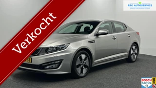 Hoofdafbeelding Kia Optima Kia Optima 2.0 CVVT Hybrid Super Pack ECC LEER NAVI CAMERA CRUISE LM.