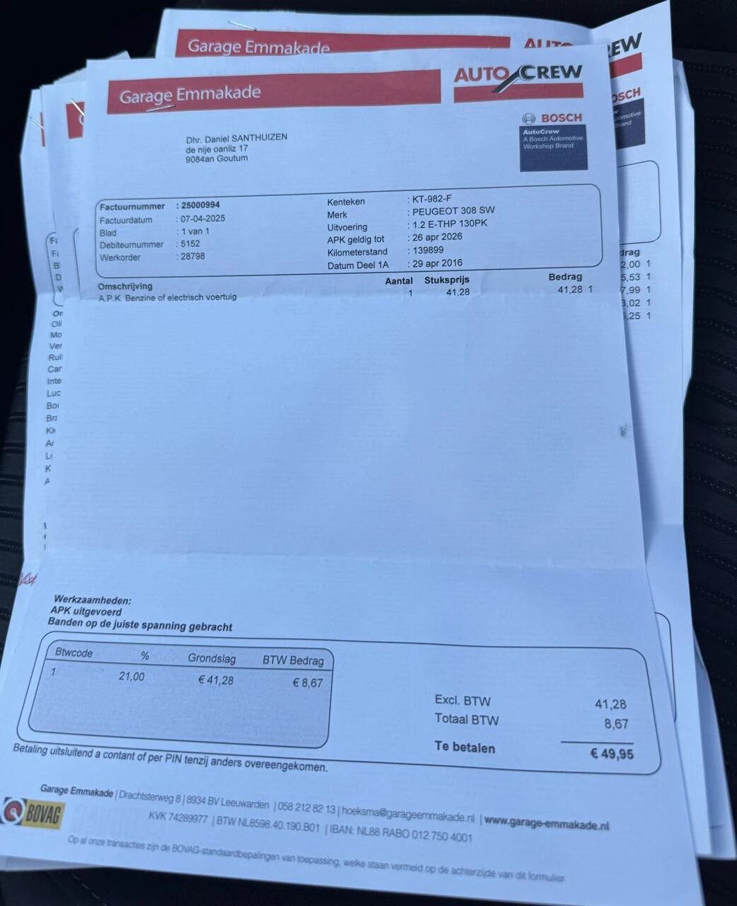 Hoofdafbeelding Peugeot 308