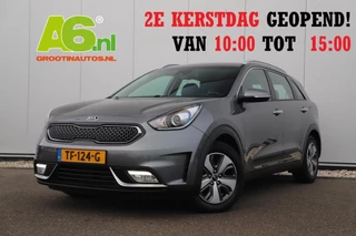 Kia Niro 1.6 GDi Hybrid DynamicLine Automaat Half Leder Navigatie Camera Lane Assist Clima Cruise PDC Carplay Android Bluetooth LED