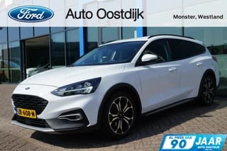 Ford Focus Wagon 1.0 EcoBoost Active 125PK Winterpack Climate Cruise Navi Afneembare Trekhaak Parkeersensoren Keyless Privacy Glass *Sportief*