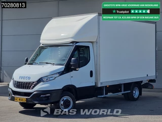 Iveco Daily 35C14 Laadklep Dubbellucht Bakwagen Airco Cruise Euro6 Koffer Meubelbak 22m3 Airco Cruise control