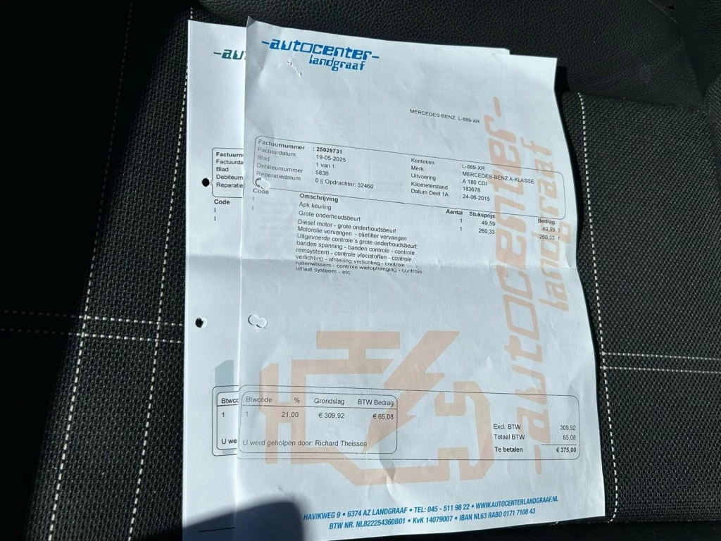 Hoofdafbeelding Mercedes-Benz A-Klasse