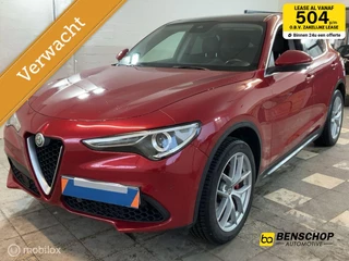 Hoofdafbeelding Alfa Romeo Stelvio Alfa Romeo Stelvio 2.0 T AWD First Edition Competition Red Panodak Leer Navi Memory 20 inch