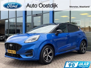 Ford Puma 1.0 EcoBoost Hybrid ST-Line 125PK Automaat NIEUW MODEL!! Afn. Trekhaak Winterpack MATRIX-LED Elek. Achteklep Adaptieve Cruise SYNC4 Keyless Navi Privacy Glass *Full Options*