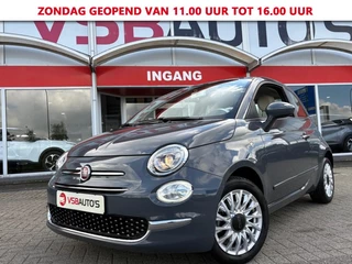 Fiat 500 1.0 HYBRID LOUNGE HALF-LEER NAVI-CARPLAY CRUISE-CONTROL AIRCO LMV ESP