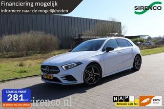 Mercedes A-klasse 180  AMG sfeerverlichting carplay/android sportzetels parelmoer widescreen virtual cockpit climate&cruise control