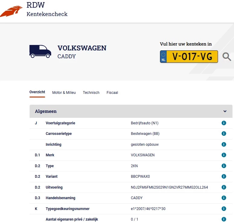 Hoofdafbeelding Volkswagen Caddy