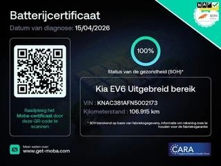 Kia EV6 Plus 77.4 kWh SOH 100% Warmtepomp 1e EIG NL-Auto Dealer Onderhouden Rijklaarprijs!
