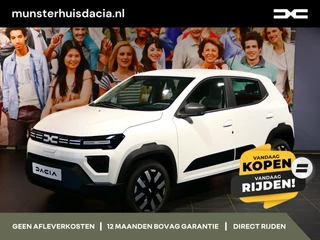 Dacia Spring Expression 65 26.8 kWh - BPM Voordeel + Voorraadvoordeel: €1700 - DC Lader - - Snellaadfunctie, cruise, airco