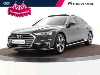 Hoofdafbeelding Audi A8 Audi A8 60 TFSIe 449pk Tiptronic Quattro Lang Pro Line · Luchtvering · Servosluiting · Panoramadak · Keyless · Elek. Stoelen · 360 Camera · 19'' Inch · Lederen bekleding · TOPDEAL