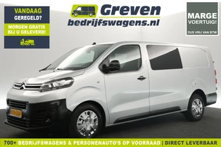 Citroën Jumpy 2.0 BlueHDI L3H1 Marge Dubbele Cabine 5 Persoons Airco Carplay Cruise Navi PDC Trekhaak