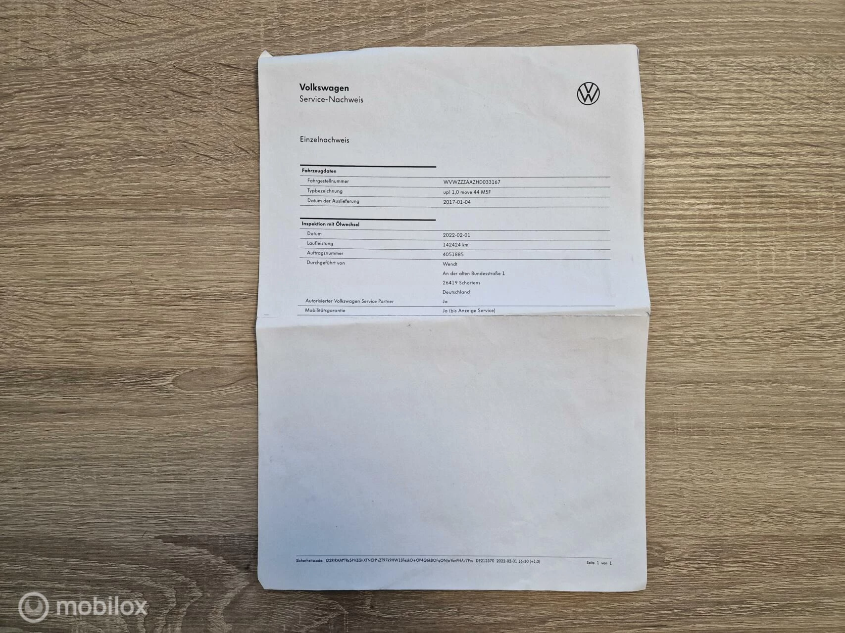 Hoofdafbeelding Volkswagen up!