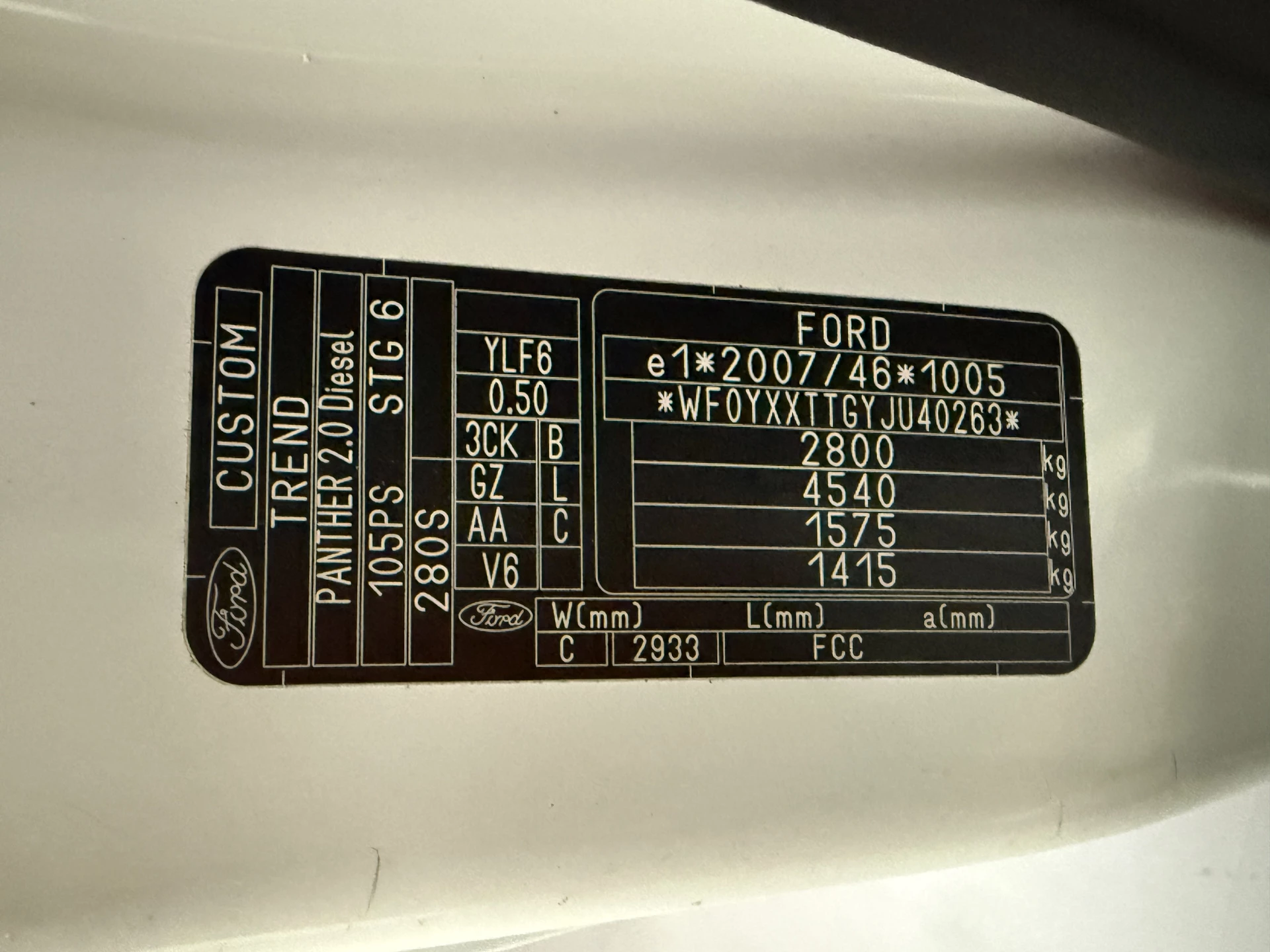 Hoofdafbeelding Ford Transit Custom