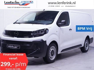 Opel Vivaro 120 pk L3H1 Navi, BPM Vrij, Nwe Model, Lane Assist Airco, Cruise Control, Nwe Model, 3-Zits