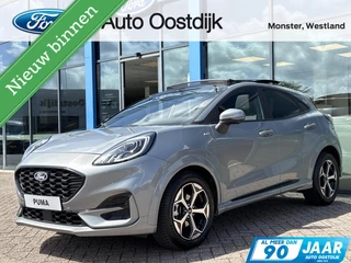 Ford Puma 1.0 EcoBoost Hybrid ST-Line 125PK Automaat NIEUW MODEL!! Panodak Afn. Trekhaak Winterpack MATRIX-LED Elek. Achteklep Adaptieve Cruise SYNC4 Keyless Navi Privacy Glass *Full Options*