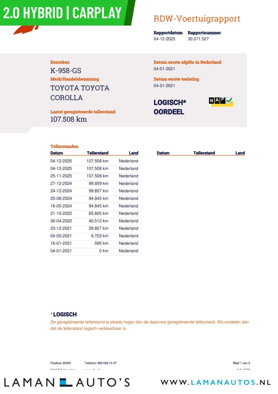 Hoofdafbeelding Toyota Corolla Touring Sports