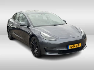Tesla Model 3 Performance AWD 75 kWh / Autopilot / Panoramadak / Camera / Leder / 20'' / Leder / Premium Audio / Warmtepomp