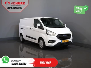 Ford Transit Custom 2.0 TDCI 130 pk Aut. L2 2x Schuifdeur/ Standkachel/ Stoelverw./ Carplay/ Airco/ Cruise/ PDC/ DAB/ Trekhaak