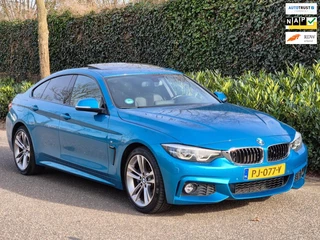 Hoofdafbeelding BMW 4 Serie BMW 4-serie Gran Coupé 420i M Sport snappper-rocks-blue metallic 1-Eig Pano Apple CarPlay LED NAP NL 12mnd GARANTIE