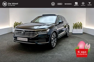Volkswagen Touareg 3.0 TSi 340pk automaat e-hybrid 4MOTION | SoH 90%| Luchtvering, Panoramadak, Trekhaak Zwenkbaar |