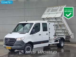 Mercedes Sprinter 514 CDI Kipper Dubbel Cabine met kist 3500kg trekhaak Airco Cruise Tipper Benne Kieper Airco Dubbel cabine Trekhaak Cruise control