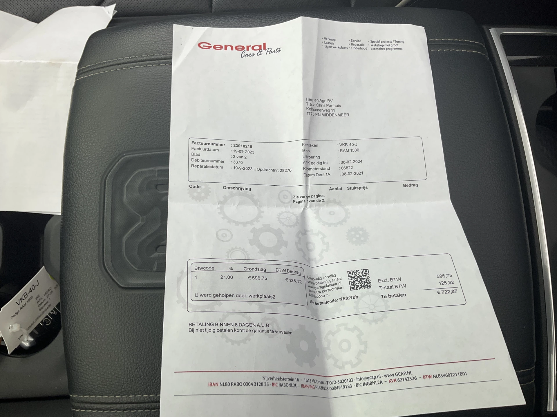 Hoofdafbeelding Dodge Ram 1500