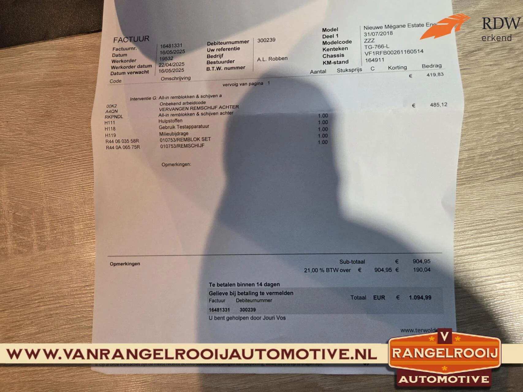 Hoofdafbeelding Renault Mégane Estate