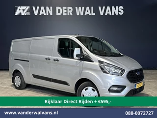 Ford Transit Custom 2.0 TDCI 130pk L2H1 Euro6 *Rijklaar Direct Rijden* Airco | Navigatie | LED | Cruisecontrol | 2800kg Trekhaak Android Auto, Verwarmde voorruit, Parkeersensoren, Bijrijdersbank