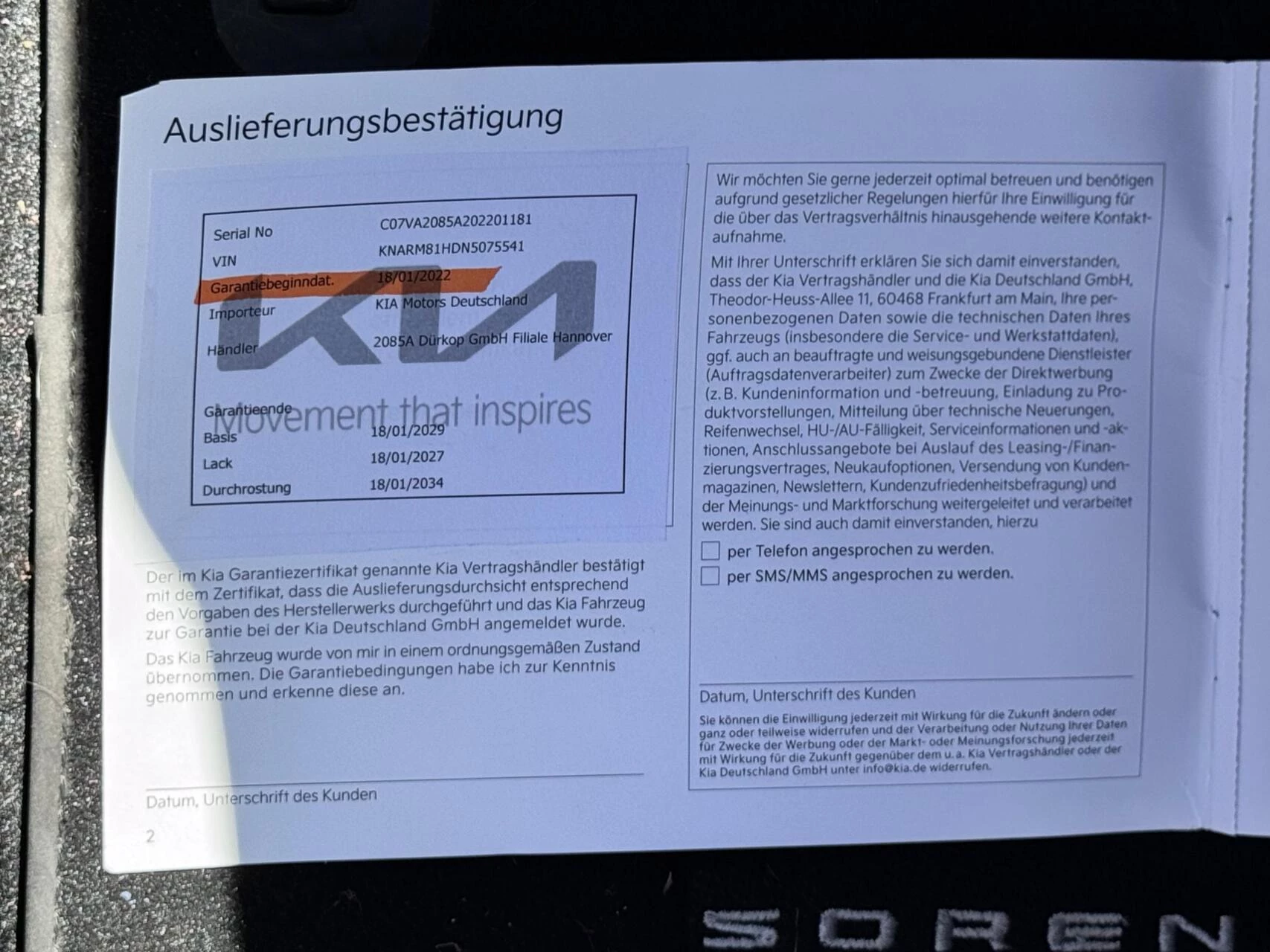 Hoofdafbeelding Kia Sorento