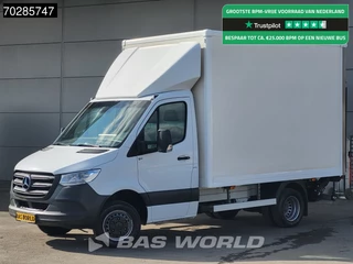 Mercedes Sprinter 514 CDI Laadklep Automaat Zijdeur Bakwagen Dubbellucht Airco Cruise MBUX CarPlay Euro6 Meubelbak Koffer 17m3 Airco Cruise control
