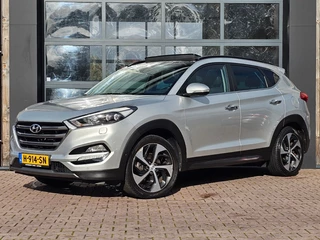 Hyundai Tucson 1.6 T-GDi Premium 4WD | Automaat | Pano | Trekhaak | Stoelverwarming/ventilatie | Leder | Camera | All-seasons |