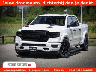 Dodge Ram 1500 Limited Night | 5.7 V8 Hemi Full Option | Comfortabele Dubbele Cabine met Royale 5 Zitplaatsen | De Meest Luxe en Volle Pick-Up in zijn Klasse | BPM vrij | Nu Leverbaar uit Voorraad | Voorraad Nr v45lpr
