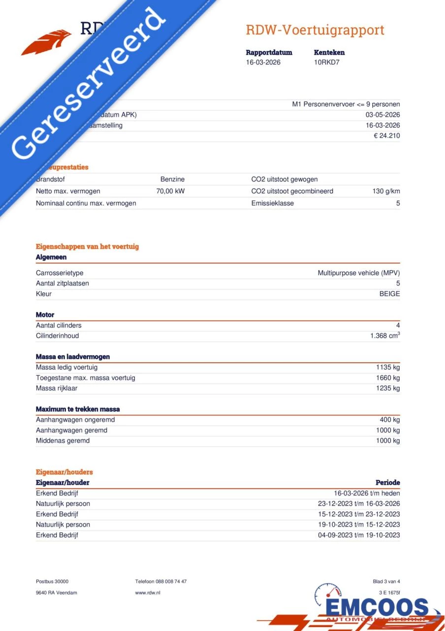 Hoofdafbeelding Lancia Musa
