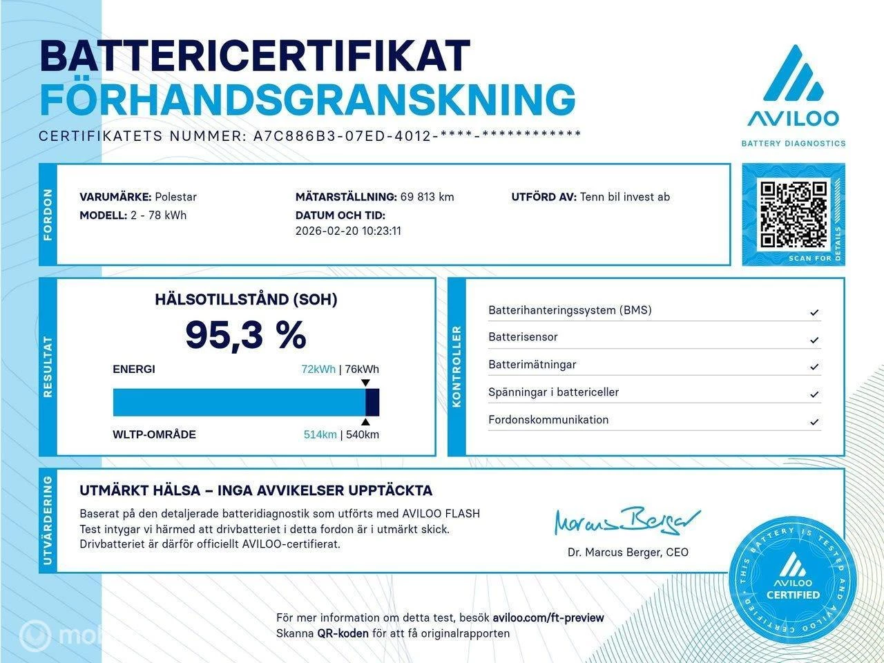 Hoofdafbeelding Polestar 2