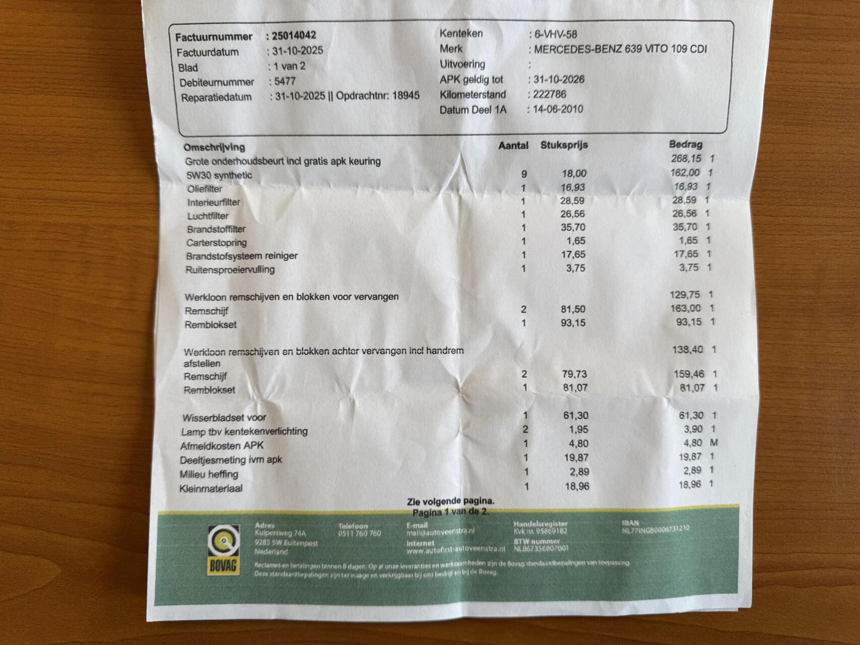 Hoofdafbeelding Mercedes-Benz Vito