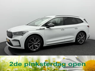 Škoda Enyaq iV 60 Sportline SOH 94,2% | Trekhaak | Matrix Led | Leer | Stoel/Stuurverwarming | Camera | Navigatie